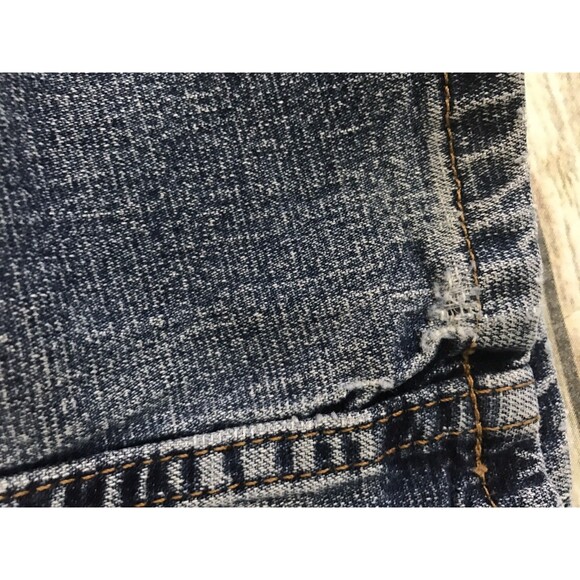 St Johns Bay Womens Jeans Straight Leg Flare Blue 8 Average Stretch Medium Wash - Picture 8 of 11